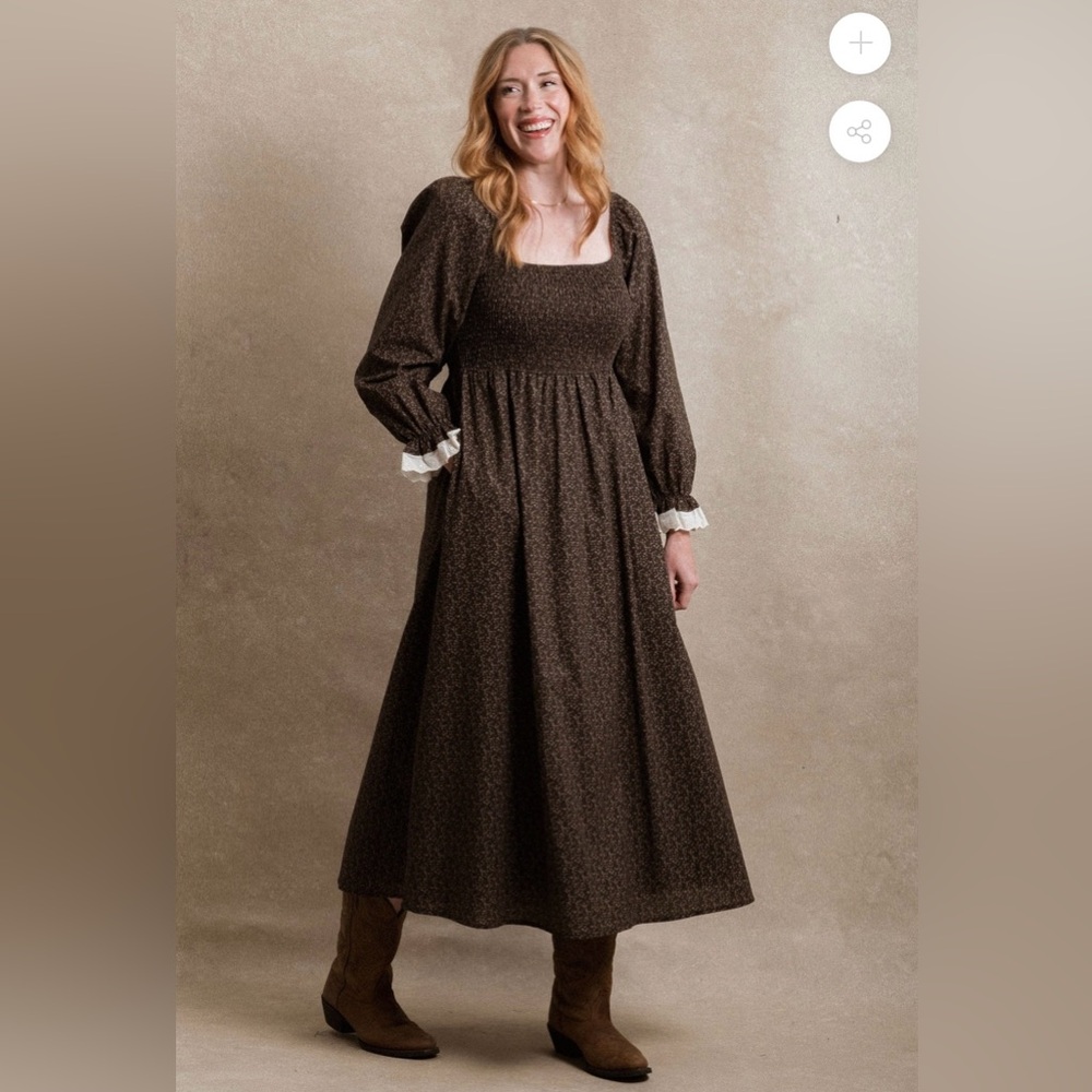 ISO Neuflora Maeve Dress Cocoa Floral XL